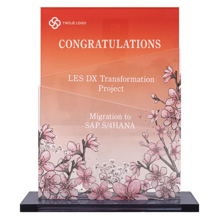 Business statuette - congratulatory - height 21cm - DTA197