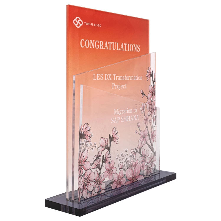 Business statuette - congratulatory - height 21cm - DTA197