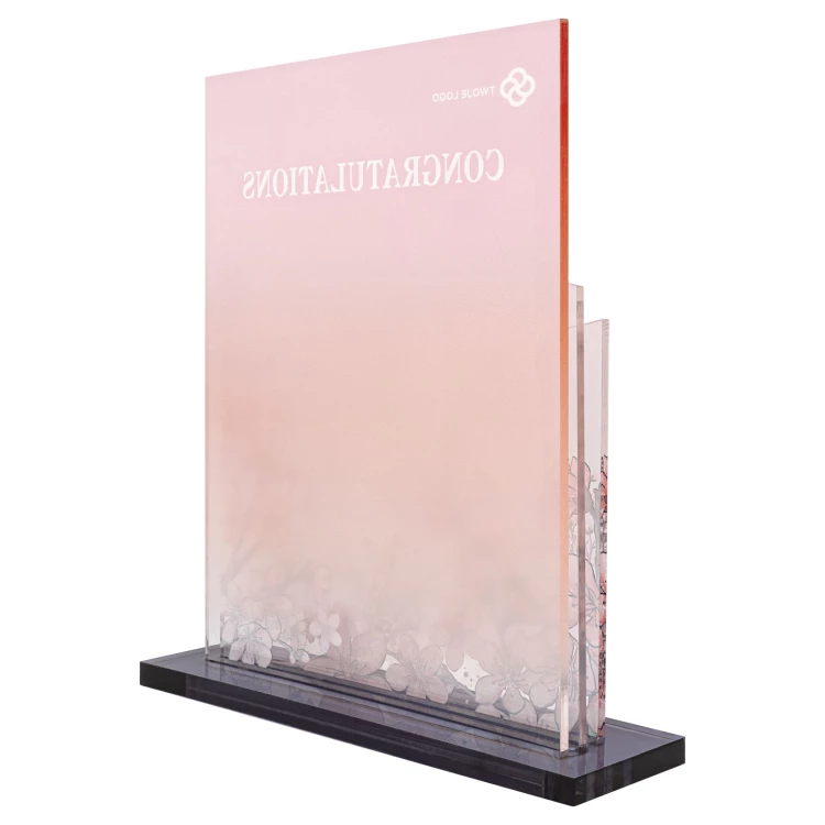 Business statuette - congratulatory - height 21cm - DTA197