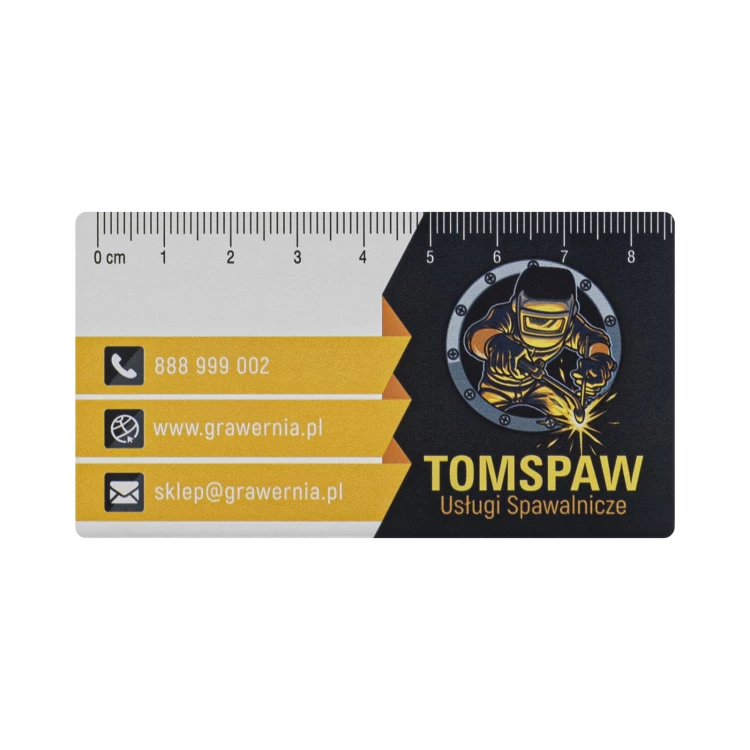 Business card/advertising line in aluminium - 90x50mm - NANODRUK - TAN017