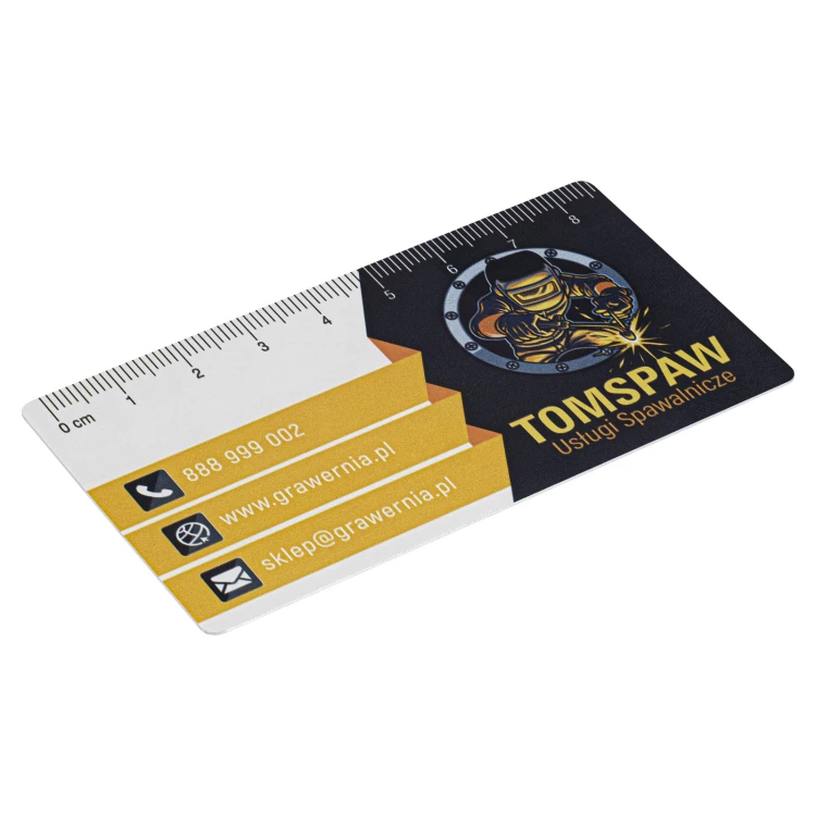 Business card/advertising line in aluminium - 90x50mm - NANODRUK - TAN017