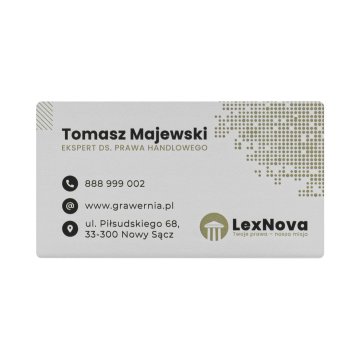 Aluminium business card - 90x50mm - NANODRUK - TAN016