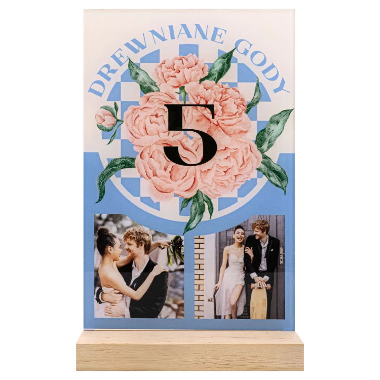 Acrylic statuette - FOR AN ANNIVERSARY - height 26 cm - DTA208