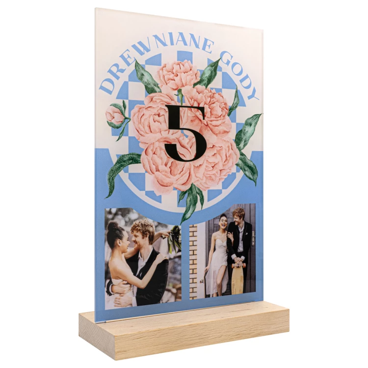Acrylic statuette - FOR AN ANNIVERSARY - height 26 cm - DTA208
