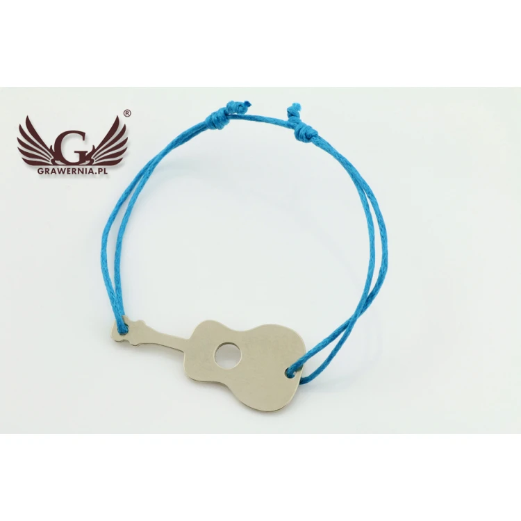 Classical Guitar Cord Bracelet - New Silver - BNS007