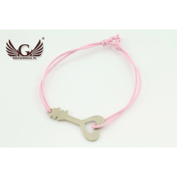 Cord Bracelet KEY - New Silver - BNS008