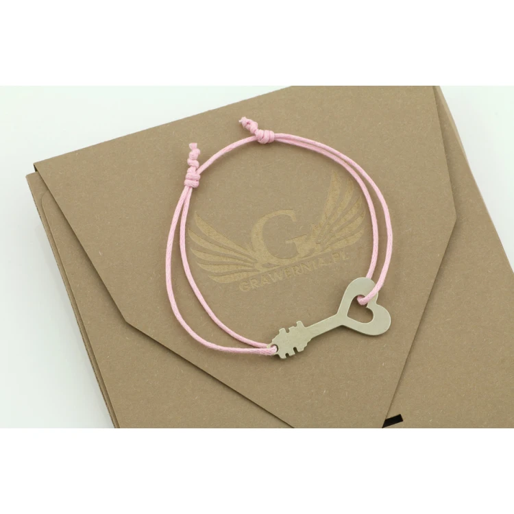 Cord Bracelet KEY - New Silver - BNS008