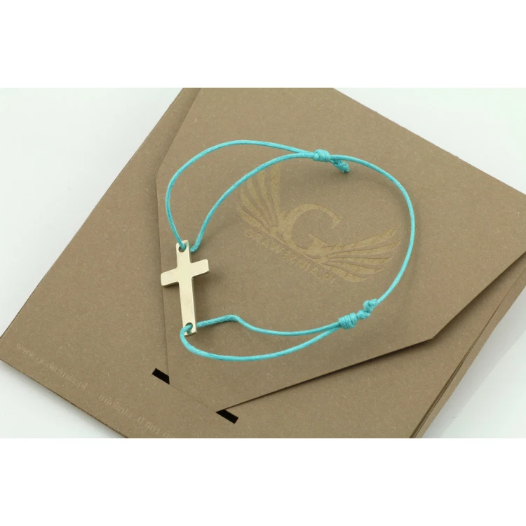 Cord Bracelet CROSS - New Silver - BNS005