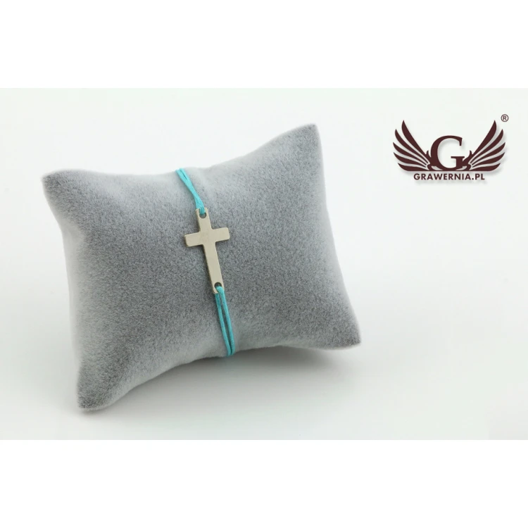 Cord Bracelet CROSS - New Silver - BNS005