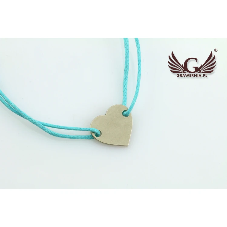 Cord Bracelet HEART - New Silver - BNS010