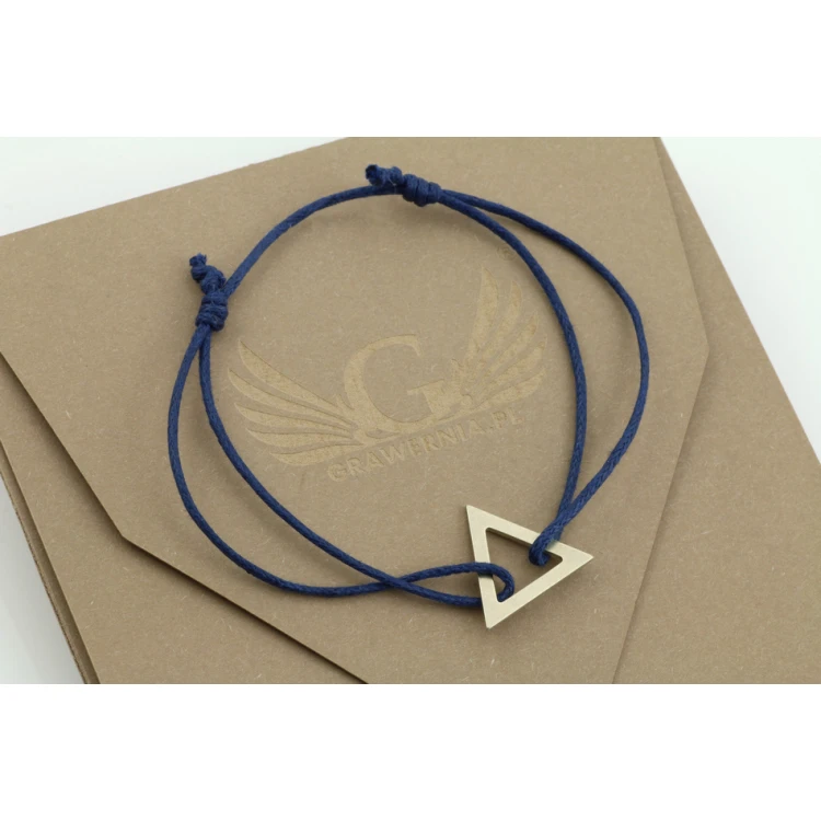 Cord Bracelet TRIANGLE - New Silver - BNS006