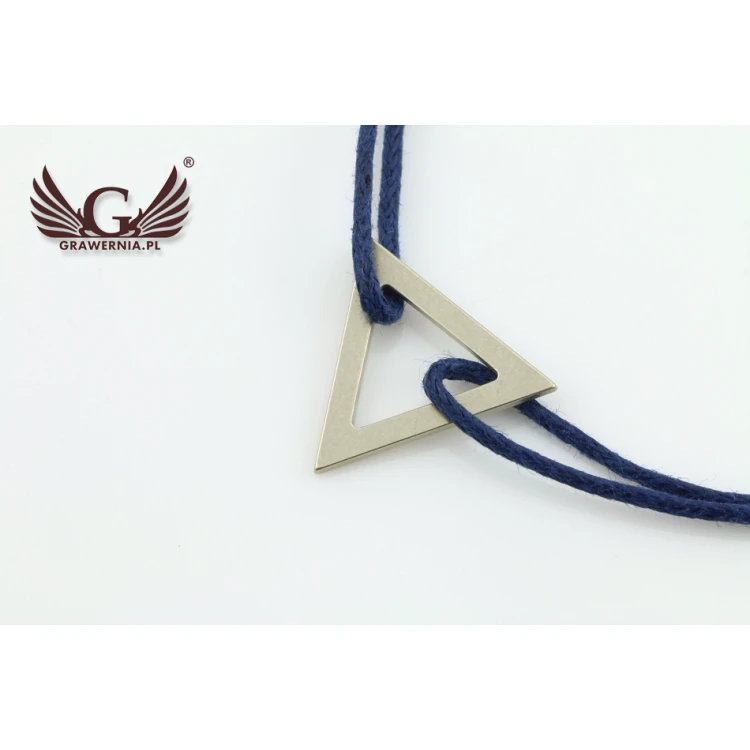 Cord Bracelet TRIANGLE - New Silver - BNS006