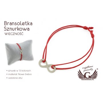 Eternity Cord Bracelet - New Silver - BNS011