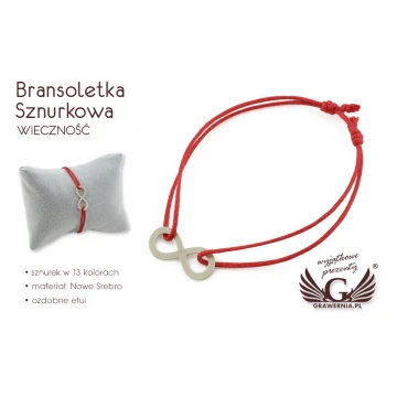 Eternity Cord Bracelet - New Silver - BNS011