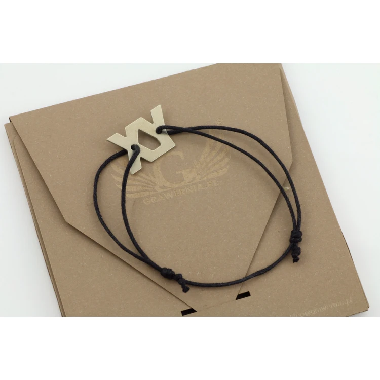 XY Cord Bracelet - New Silver - BNS014