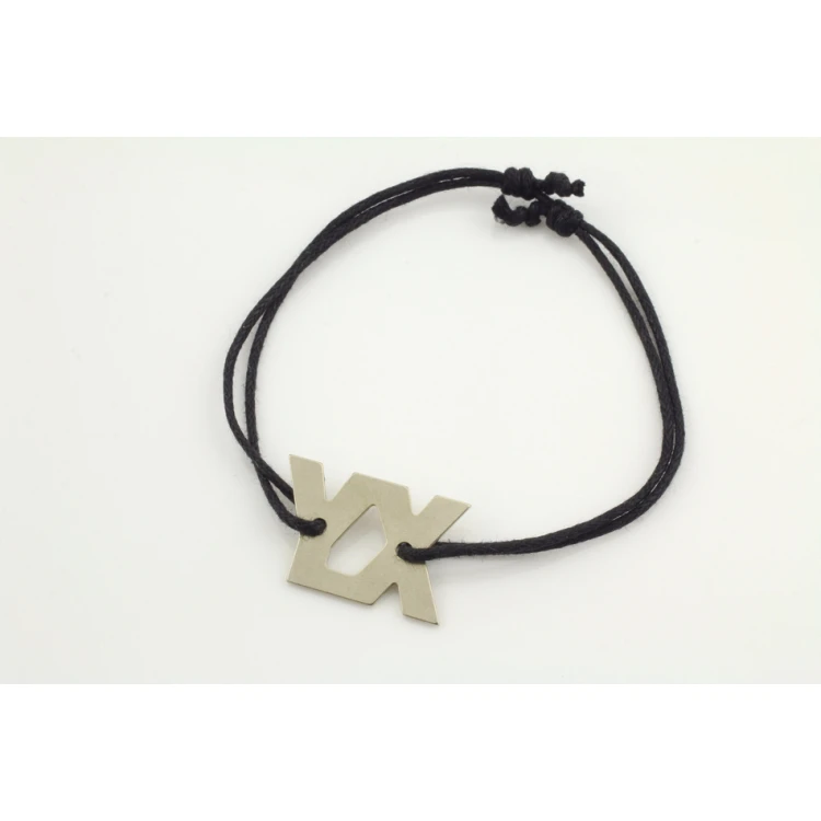 XY Cord Bracelet - New Silver - BNS014