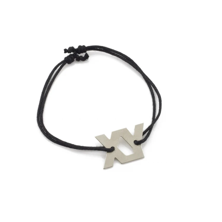 XY Cord Bracelet - New Silver - BNS014