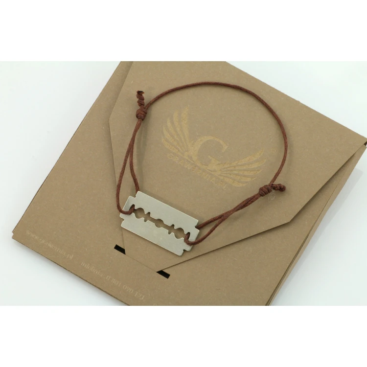 Razor Cord Bracelet - New Silver - BNS001