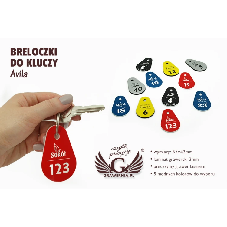 Keychains - AVILA - 67x42mm