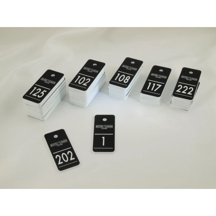 Keychains for school - TROGIR black - 70x30mm
