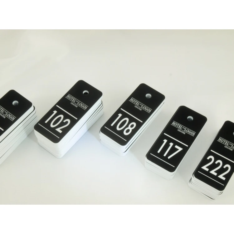 Keychains for school - TROGIR black - 70x30mm