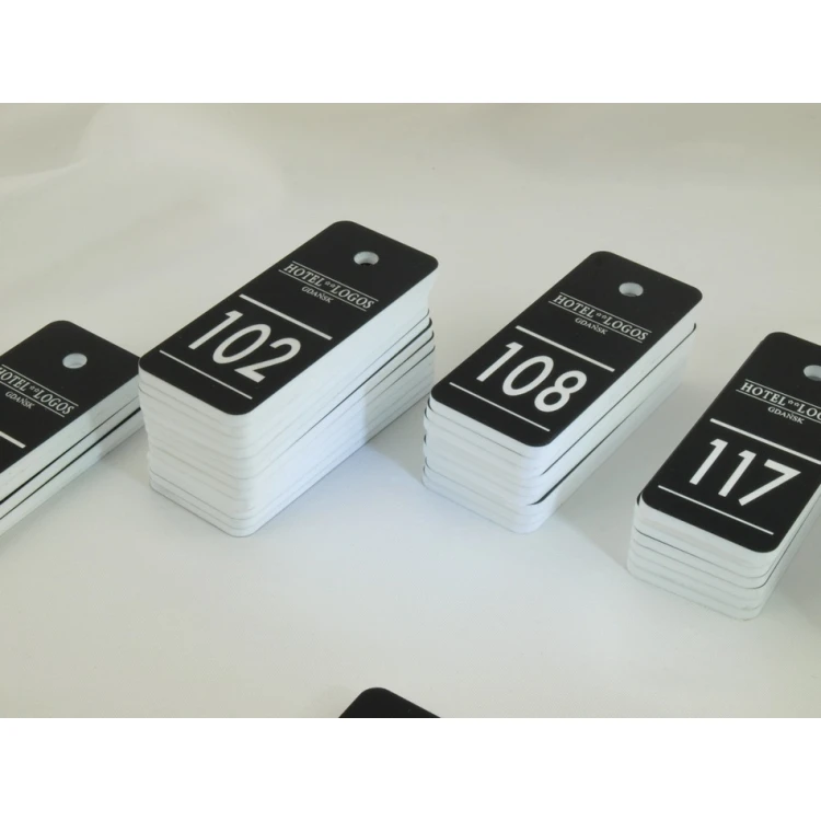Keychains for school - TROGIR black - 70x30mm