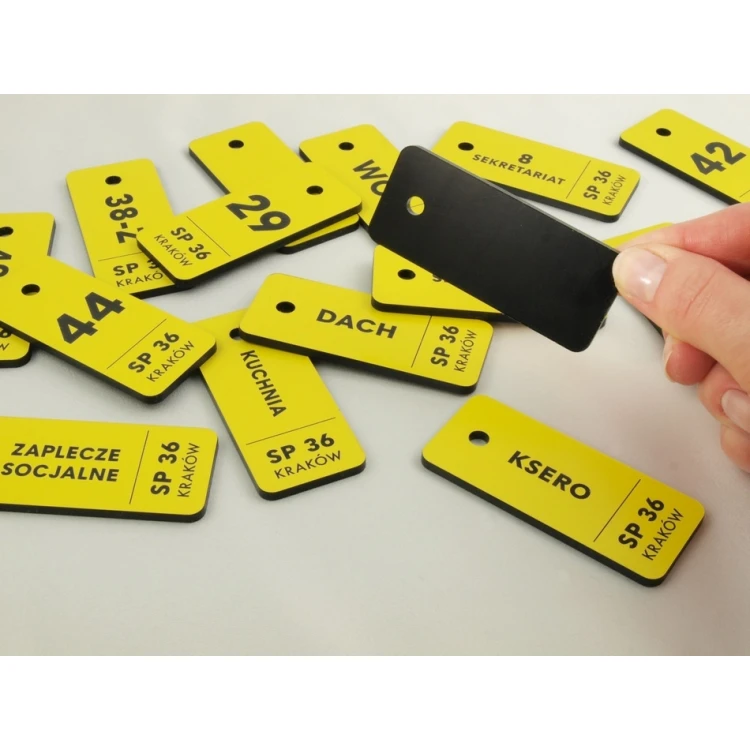 Keychains for School - TROGIR - Various Colors - 70x30mm