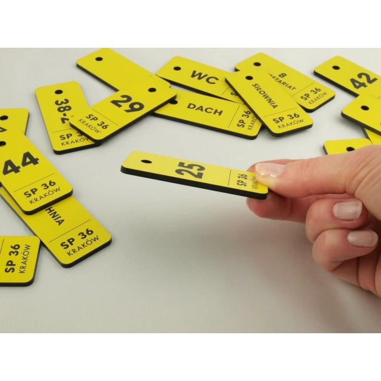Keychains for School - TROGIR - Various Colors - 70x30mm