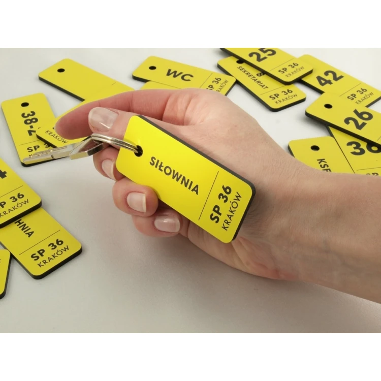 Keychains for School - TROGIR - Various Colors - 70x30mm