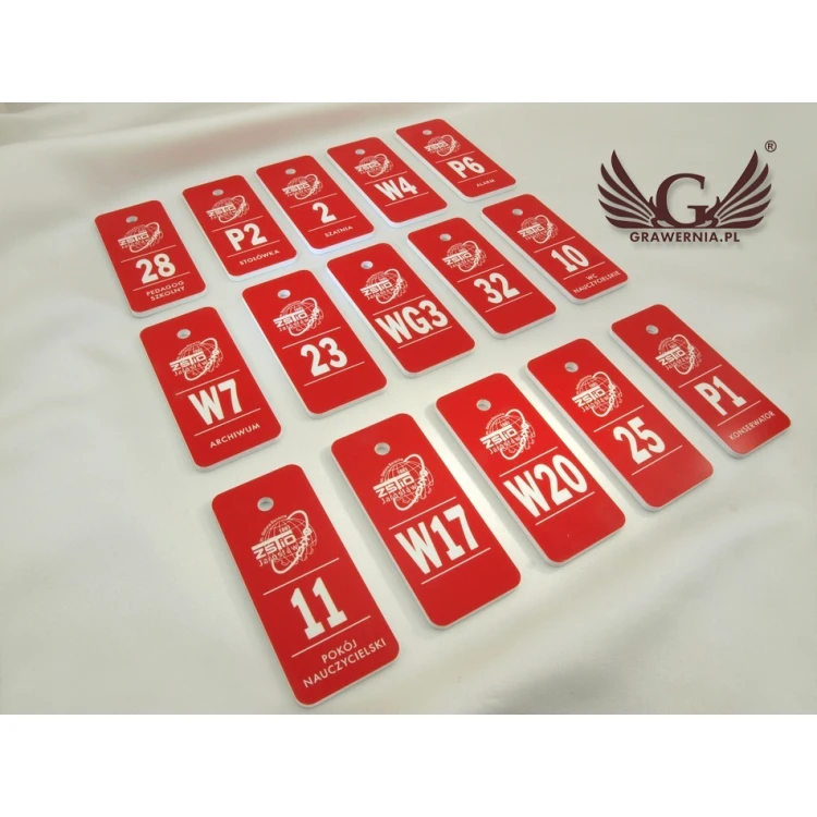 Keychains - TROGIR Red - 70x30mm