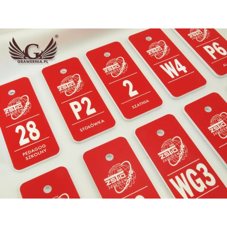 Keychains - TROGIR Red - 70x30mm