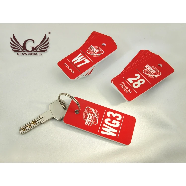 Keychains - TROGIR Red - 70x30mm