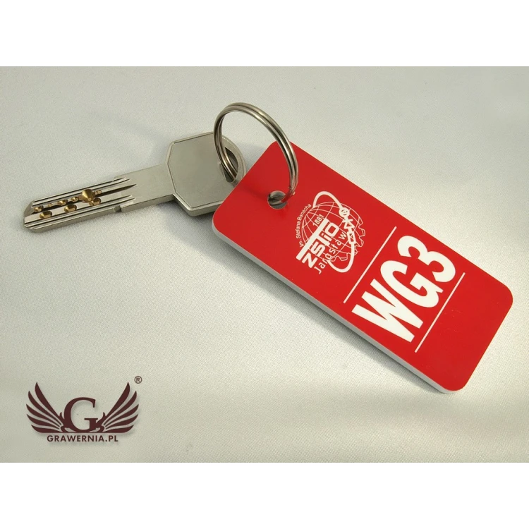 Keychains - TROGIR Red - 70x30mm