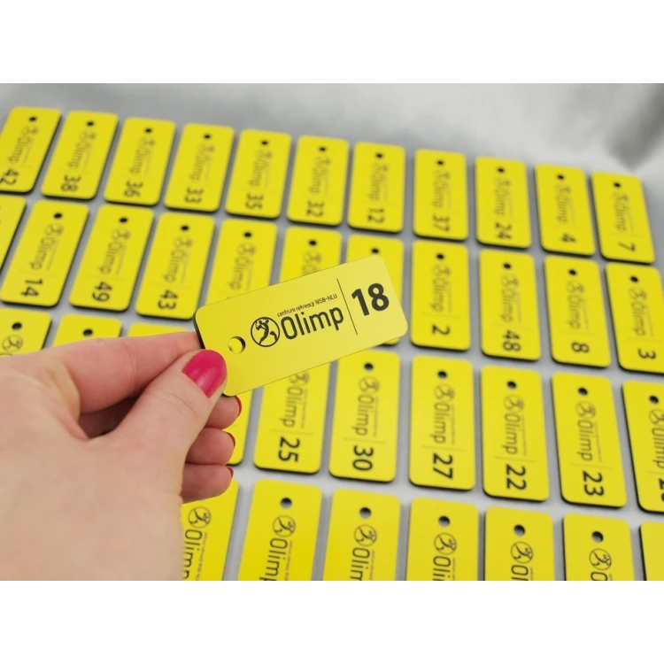 Keychains - TROGIR Yellow - 70x30mm
