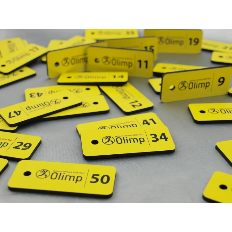 Keychains - TROGIR Yellow - 70x30mm