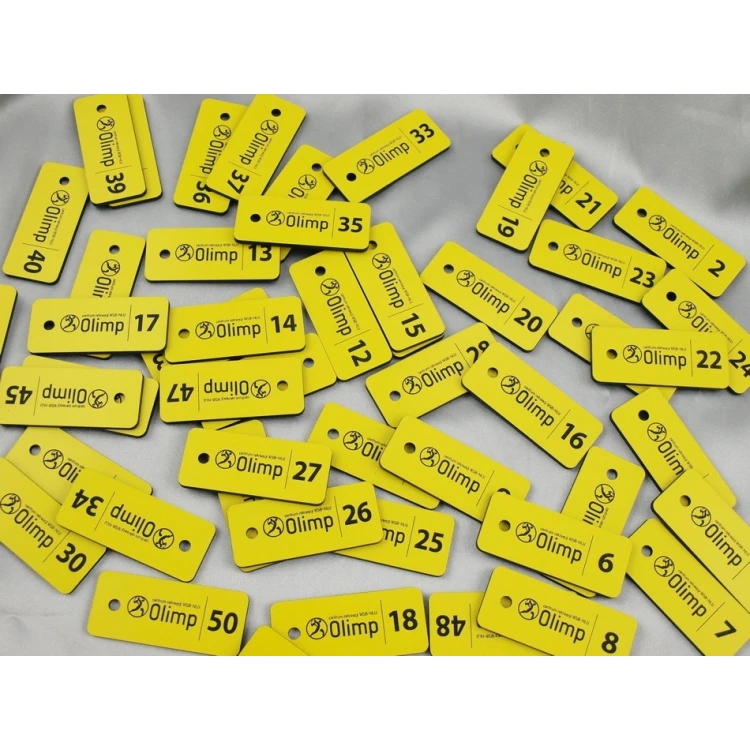 Keychains - TROGIR Yellow - 70x30mm