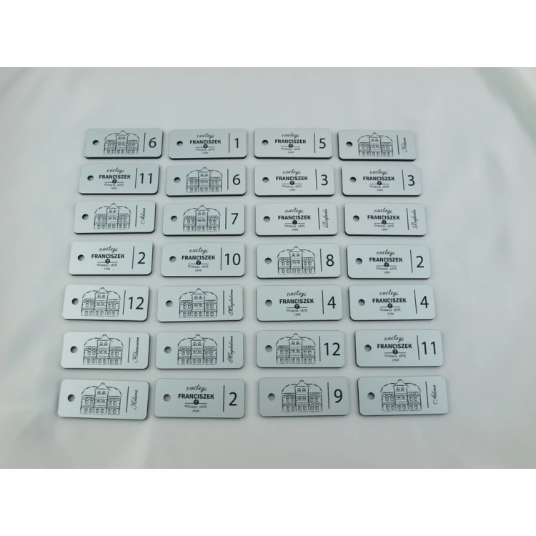 Keychains - TROGIR Matte Silver - 70x30mm