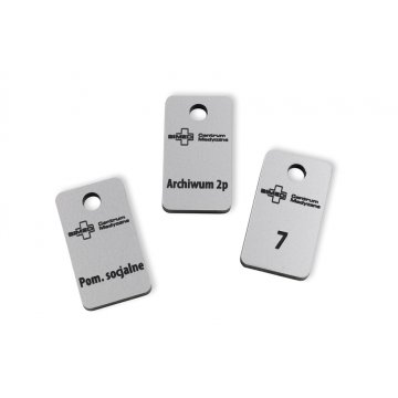 Keychains - TROGIR MINI matte silver - 20x35mm - BRL025
