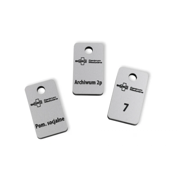 Keychains - TROGIR MINI matte silver - 20x35mm - BRL025