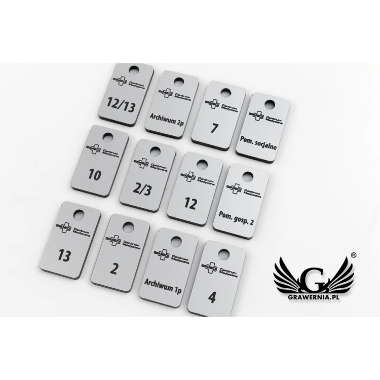 Keychains - TROGIR MINI matte silver - 20x35mm - BRL025
