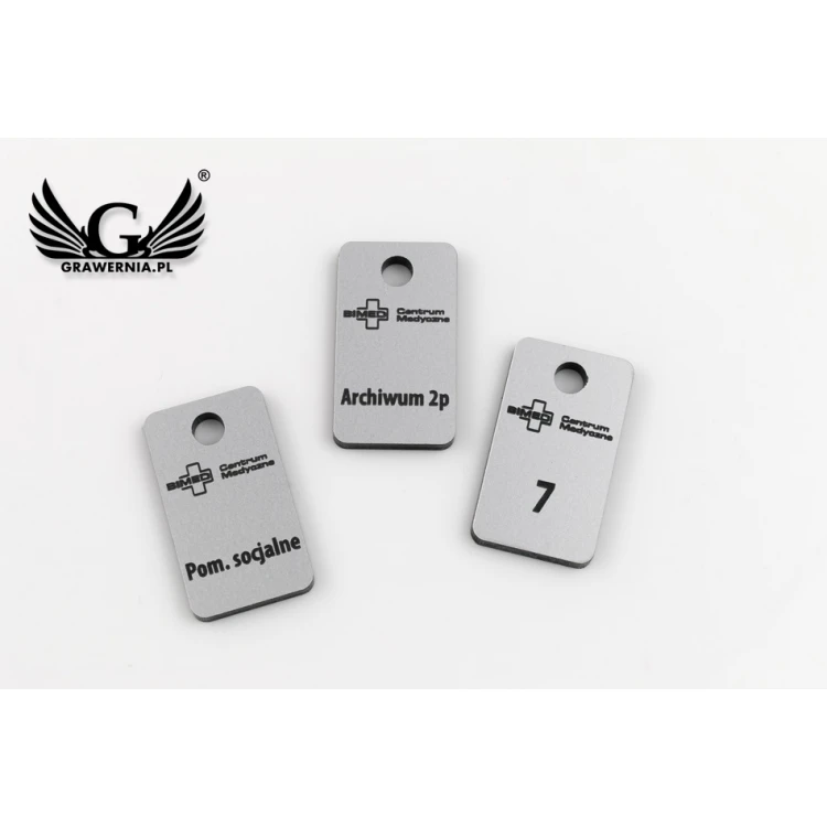 Keychains - TROGIR MINI matte silver - 20x35mm - BRL025