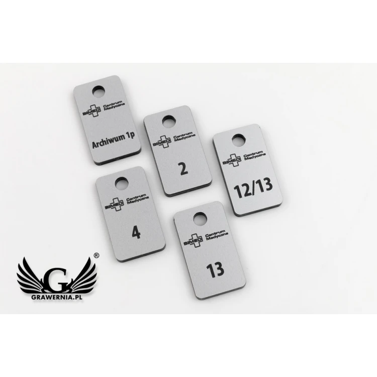 Keychains - TROGIR MINI matte silver - 20x35mm - BRL025