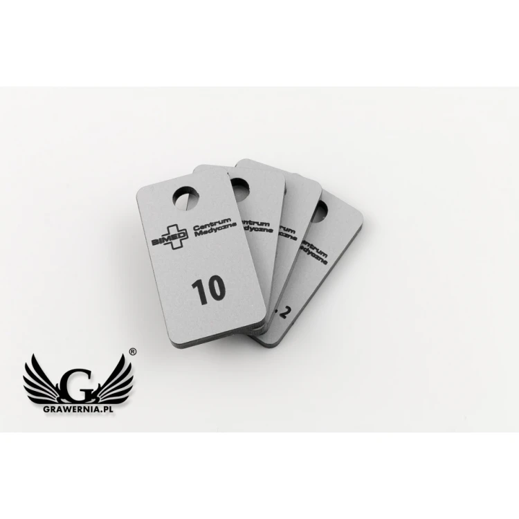 Keychains - TROGIR MINI matte silver - 20x35mm - BRL025