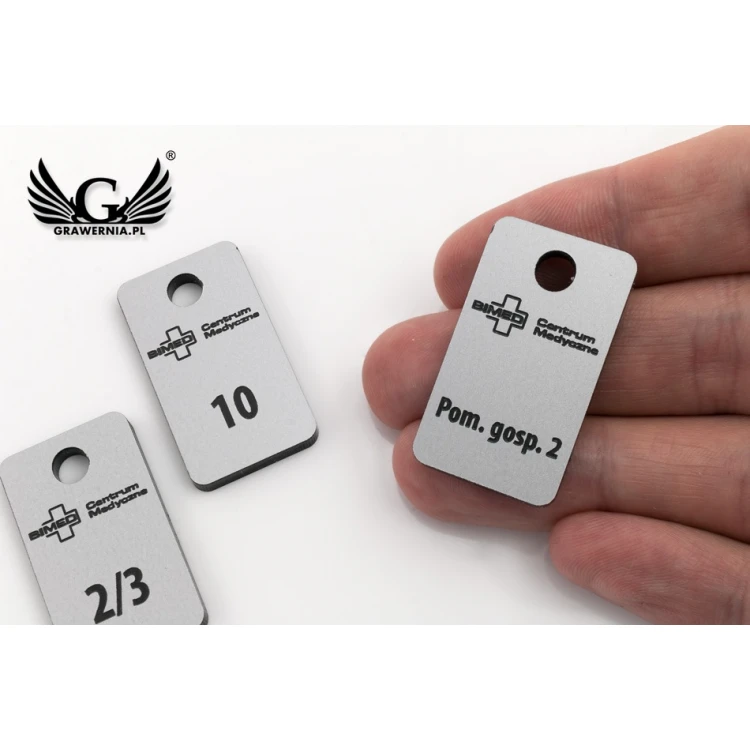 Keychains - TROGIR MINI matte silver - 20x35mm - BRL025