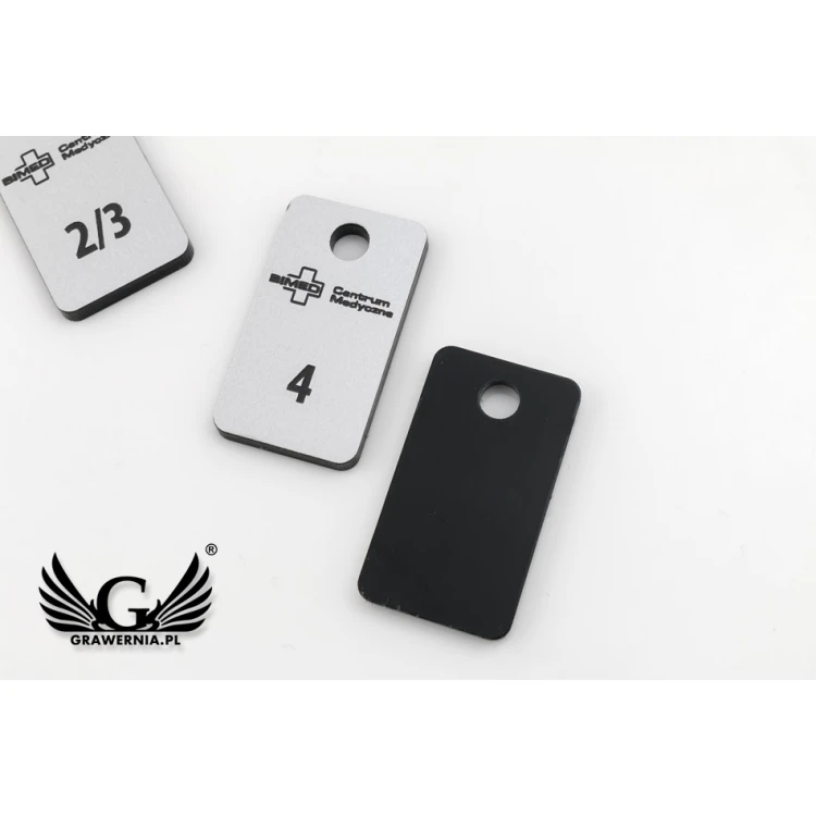 Keychains - TROGIR MINI matte silver - 20x35mm - BRL025