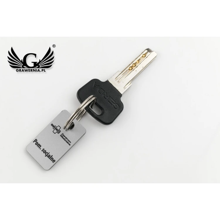Keychains - TROGIR MINI matte silver - 20x35mm - BRL025