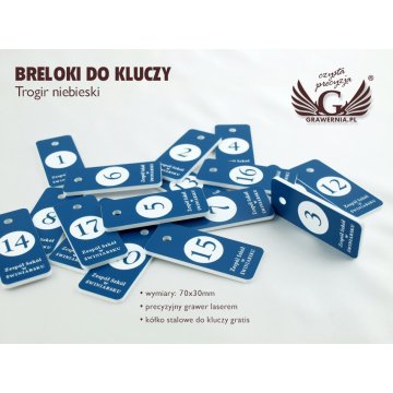 Keychains - TROGIR Blue - 70x30mm