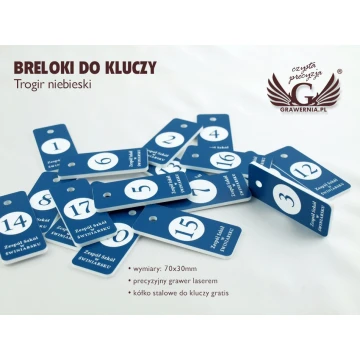 Keychains - TROGIR Blue - 70x30mm