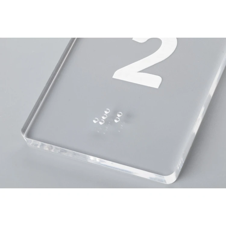 Acrylic Keychain - MALGOSIA with Braille Alphabet - BA029