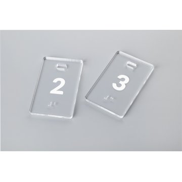 Acrylic Keychain - MALGOSIA with Braille Alphabet - BA029